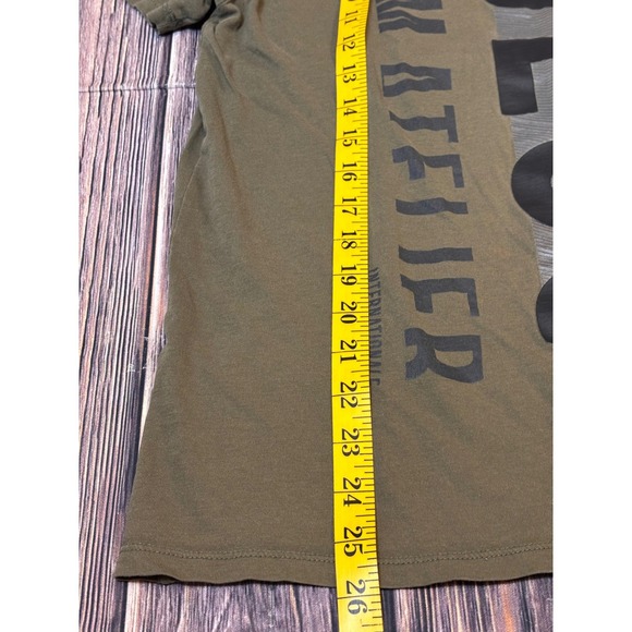 Guess Denim Atelier T Shirt Mens M Olive Green Graphic Short Sleeve Crewneck - Picture 4 of 9